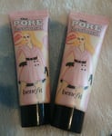 Benefit The Porefessional Pearl Primer 2 X 7.5ml Mini Travel Sealed