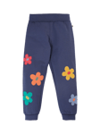 Frugi Kids' Perrin Parsnip Floral Joggers, Navy Blue