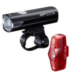 Cateye AMPP 500S / Vis 150 USB Rechargeable Bike Light Set - Black