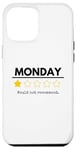 Coque pour iPhone 12 Pro Max Monday Would Not Recommend One Star Funny Office Blague