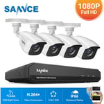 Système de sécurité vidéo domestique 720P avec dvr 1080N avec 4 caméras Style c – Sans disque dur - Sannce