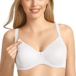 Anita BH Microfiber Underwire Nursing Bra Hvit C 90 Dame