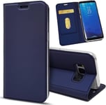 Coque Galaxy S8, Premium Nouveau Style En Cuir Ultra Mince Avec Pu Tpu Flip Wallet Case Fente Pour Carte Fermeture Magntique Flip Cover Coque Pour Samsung Galaxy S8 Couleur Unie