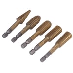 5Pcs File Burr Grinding File Grinder Bit Grinding File Bit High Speed