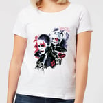 T-Shirt Femme Suicide Squad Harley Quinn et le Joker (DC Comics) - Blanc - XL