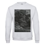 Sweat Shirt Homme Le Chene Et Le Toseau Fable Lafontaine Gustave Dore Gravure