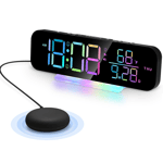 Vibrating Clock with Super Loud Alarm and Bed Shaking Vibrator. Various7615