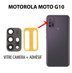 Vitre arrière caméra pour MOTOROLA MOTO G10 lentille appareil photo lens - GRIS