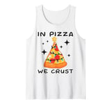 Funny Pizza on Earth Christmas Tree Merry Crust-mas Pizzamas Tank Top