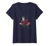 Womens Batman The Joker Straight Jacket V-Neck T-Shirt