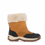 Timberland Womenss Mid Pull On Waterproof Snow Boots in Wheat - Natural material_Leather - Size UK 6