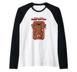 Dark Side of the Christmas Eve Ugly Gingerbread Man Art Raglan Baseball Tee