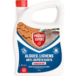 Protect Expert - Anti Algues & Lichens Anti-Dépôt Vert 2,5L pour 250L de Solution 500m² Toiture Terrasse Dalles Piscine DIMA25S