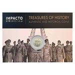 IMPACTO COLECCIONABLES Pièce de la Seconde Guerre Mondiale - 2 Marks d'argent frappés Entre 1936 et 1939 par Les Allemands - Certificat d'authenticité Inclus