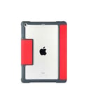 STM dux plus - Étui à rabat pour tablette - polycarbonate, polyuréthanne thermoplastique (TPU) - rouge - 9.7" - pour Apple 9.7-inch iPad (5ème génération, 6ème génération)