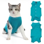 Axcimond Cat Recovery Suit Cat Body Suits for Medical Spay Surgical Cat Suit Kitten Bodysuit Post Surgery Cat Onesie Surgery Recovery Suit Cat Clothes After Surgery Recovery Collar & Cone Alternative