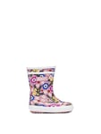 Aigle Boy's Unisex Kids Baby Flac Play2 Rain Boot, Multicoloured Flower Power, 3 UK Child