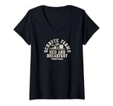 Womens The Office Schrute Farms B and B V-Neck T-Shirt