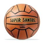 Ak Sport- Mondo Toys-Super Santos-Ballon de Football léger-Orange-02112, 0724226, Orange