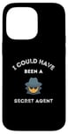 Coque pour iPhone 14 Pro Max Spy Secret Agent Movie Books Fan Reader Dad Père Mom