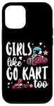 iPhone 12/12 Pro Go Kart Racing Girl Female Toddler Girls Like Go Karts Too Case