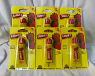 6x CARMEX SPF15 Strawberry Moisturising Lip Balm 10 g