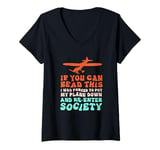 Womens Funny RC Aircraft If You Can't Read This RC Plane Lovers V-Neck T-Shirt