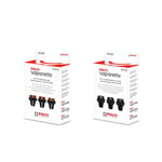 Pinceaux en laiton pour Polti Vaporetto Eco Pro Classic 3.0 et nettoyeur vapeur & Polti Vaporetto Lot de 3 brosses rondes Noir