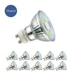 10 X Sanlumia 5W GU10 LED Super Bright Spotlight Bulb 450lm 120 Degree Beam Ang