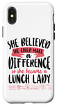 iPhone X/XS Lunch Lady Girl Female She Believed She Could Make A Case