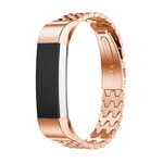 Fitbit Alta lyx rostfritt stål klockarmband - Rosa guld