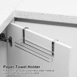 Premium Stainless Steel Kitchen Over Door Paper Towel Holder For Bathroom An NEW