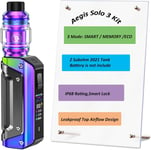 Aegis Solo 3 Kit 100 W S100 Kit with Z Subohm 2021 Tank 5.5ml, Woking Modes- Smart/Memory/Eco-Smart Lock - IP68 Rating