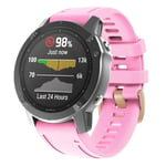 Garmin Fenix ​​7S / 6S Pro / 5S Plus Klockarmband i silikon, 20 mm - Rosa