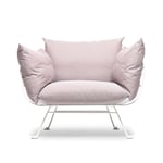 Moooi - Nest Chair, Satin White, Cat. II, Alfresco Dazzle - Utendørs lenestoler - Marcel Wanders - Metall/Tekstilmateriale