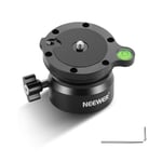 Neewer Tripod Leveling Base (⌀50mm) Camera Leveler, Bubble Level Aluminum Adjusting Plate with 1/4" 3/8" Mounting Screw Tripod Head Compatible with Canon Nikon Sony DSLR Camera Camcorder, GM11