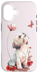 Coque pour iPhone 16 Shih Tzu Papillon Chiens Mignons Shih Tzu