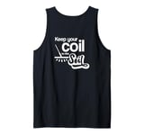 Keep your coil to the soil Metal detecting on the beach Tank Top