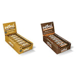 Nakd Peanut Delight Natural Fruit & Nut Bars - Vegan Bars - Gluten Free - 35 g (Pack of 18) & Cocoa Orange Natural Snack Bars - Vegan Bars - Healthy Snack - Gluten Free Bars 35 g (Pack of 18)