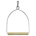 Arquivet Balançoire en métal et Bois pour Oiseaux 12 cm - Jouets Oiseaux - Accessoires de Cage pour Oiseaux - Balançoire pour perroquets, perruches, inséparables - Accessoires Cage Oiseaux