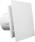 FANTRONIX NAZAIR White 100 mm Quiet Powerful Bathroom Extractor Fan with... 