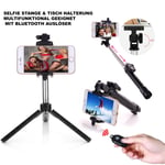 3 In 1 Selfie Stick Bluetooth Tripod Telescopic Pole For Samsung S24 Plus Ultra