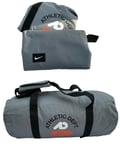 New Vintage NIKE Medium Foldaway RACEDAY Sports HOLDALL Gym Bag BA4327 Cool Grey