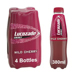 Lucozade Energy Drink, Cherry, 4 x 380ml