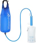 Waterdrop Paille de Filtre à Eau avec Sac à Eau par Gravité, Système de Filtration de Camping Portable, Purificateur d'eau Potable pour la Randonnée et la Randonnée d'urgence