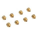 (5mm)8Pcs 1/24 RC Hex Nut Brass RC Wheel Lock Nut RC Car Accessory Replacement