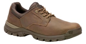 Caterpillar Threshold Low Mens Brown Casual Leather Lace Up Trainer Shoes