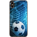 Apple iPhone X Transparent Mobilskal Fotboll