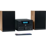 Micro-chaîne Bluetooth - THOMSON - Bois/Noir - Radio FM/CD/MP3/USB, 20W RMS, ...