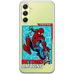 ERT GROUP Coque de téléphone Portable pour Samsung A34 5G Original et sous Licence Officielle Marvel Motif Spider Man 041 Parfaitement adapté à la Forme du téléphone Portable, partiel imprimé